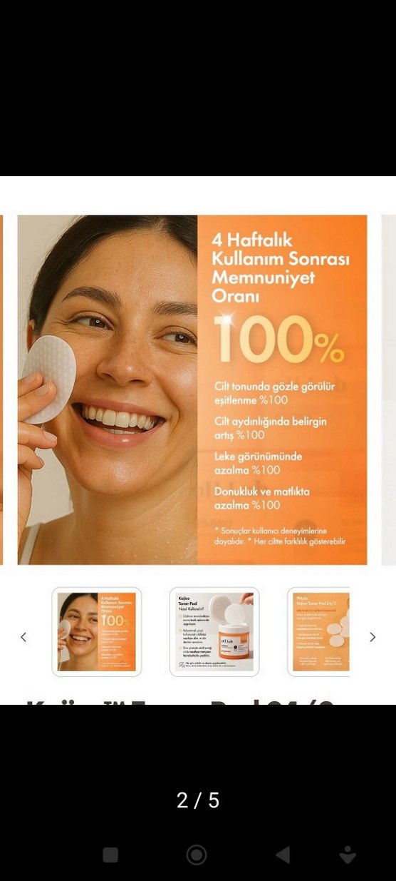 Phlab Kojiso Toner Pad - Görsel 2