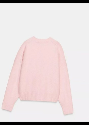 46/48 beden Pembe Yumuşak Triko Kazak - Görsel 5