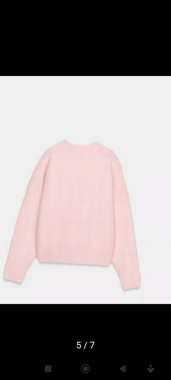 46/48 beden Pembe Yumuşak Triko Kazak - Görsel 5