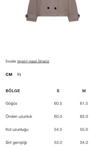 s beden vizon rengi kruvaze kaban - Görsel 7