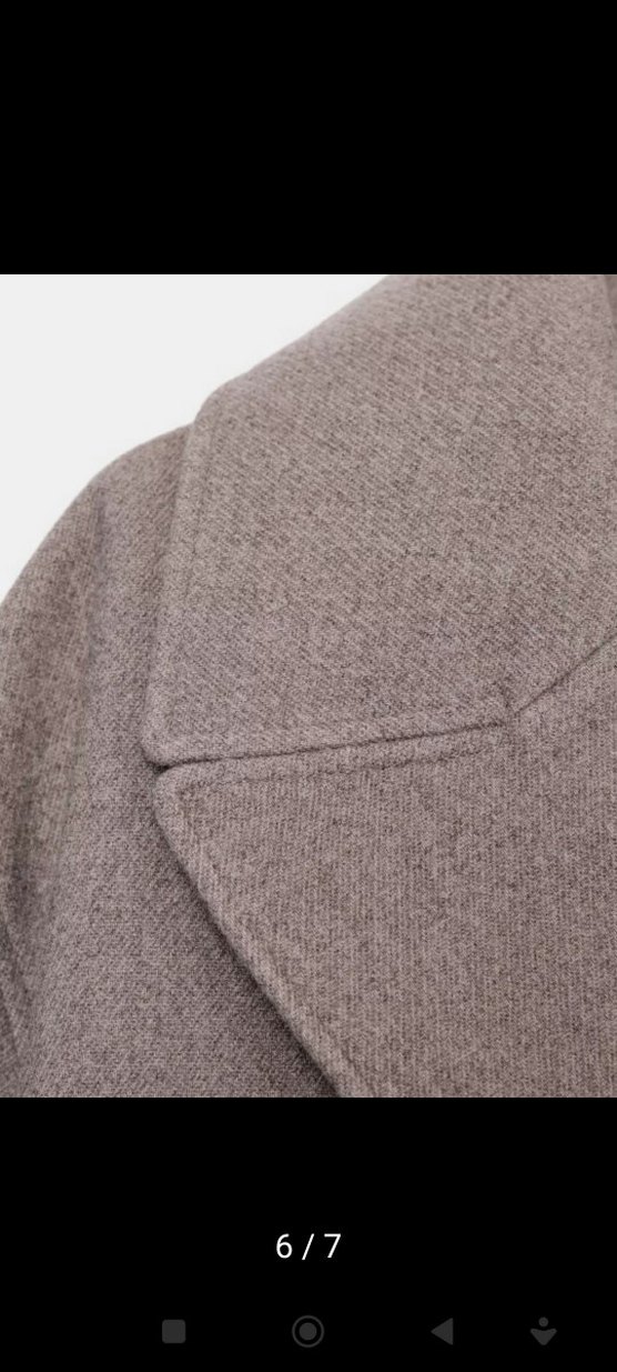 s beden vizon rengi kruvaze kaban - Görsel 3