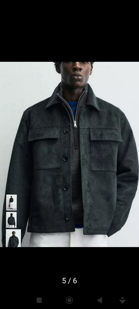 XL erkek süet görünümlü  mont / ceket - Görsel 5