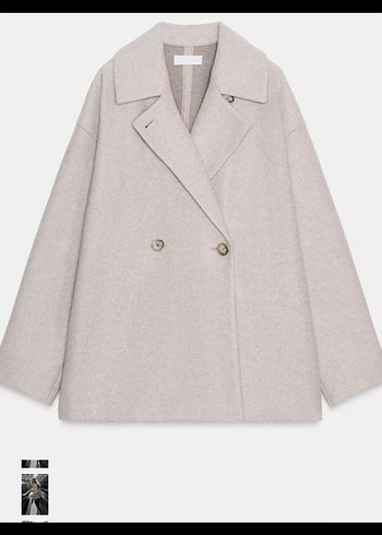 L beden Zara yün kaban - Görsel 4