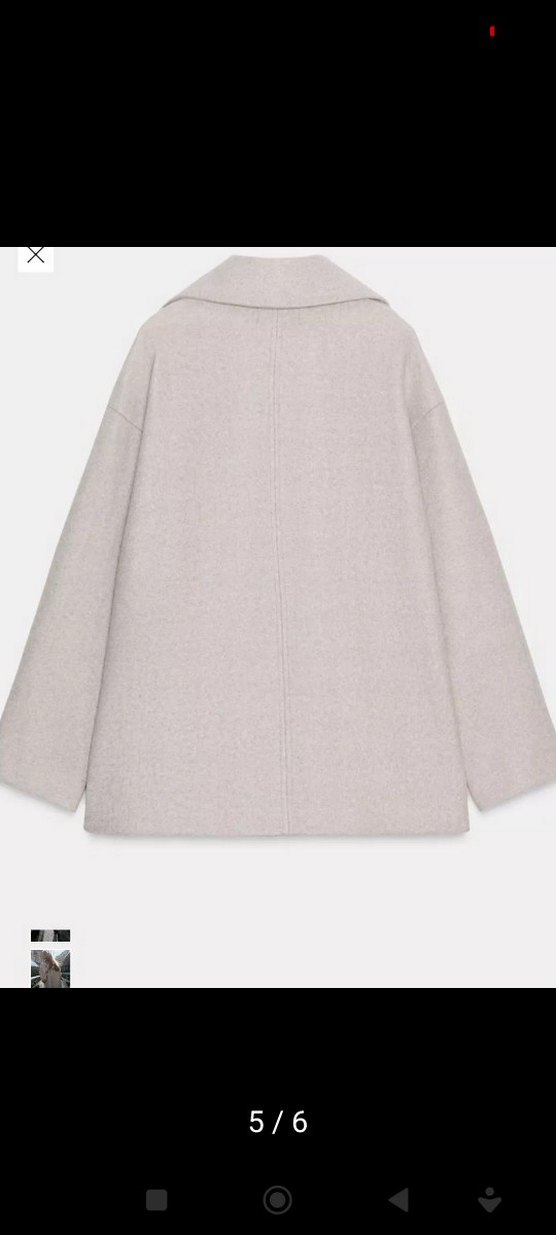 L beden Zara yün kaban - Görsel 5