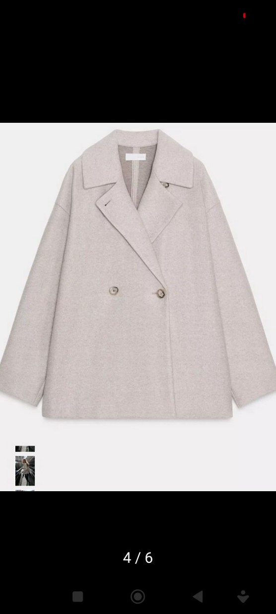 L beden Zara yün kaban - Görsel 4