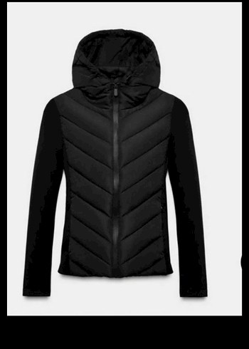 S beden Zara Kontrast Şişme Kısa Mont - Görsel 5