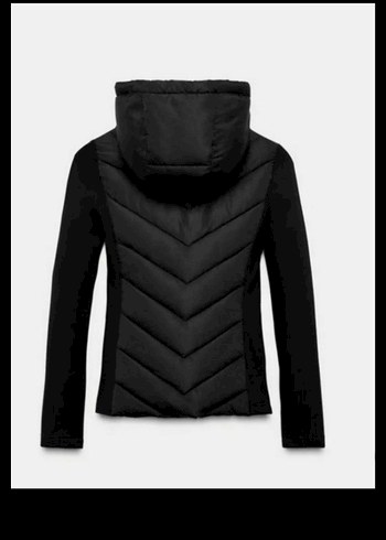 S beden Zara Kontrast Şişme Kısa Mont - Görsel 6