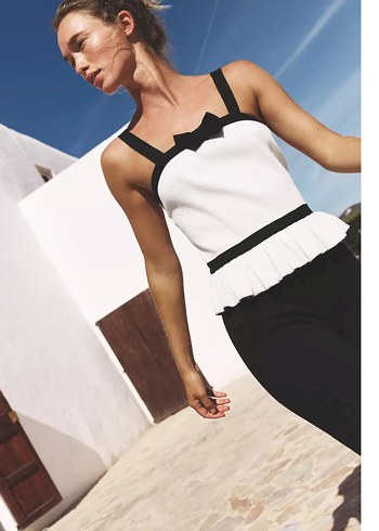 Zara S beden askılı t-shirt - Görsel 2