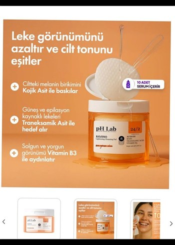 Beden pH Lab kojiso 3 lü cilt bakım seti
