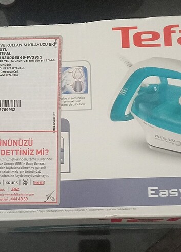 Tefal Tefal ütü sıfır hiç kullanılmadı