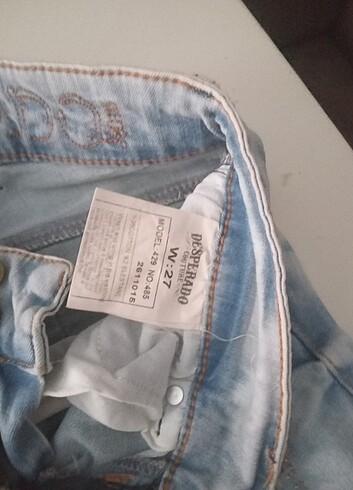27 Beden mavi Renk Jean buz mavisi işlemeli kadın pantolon