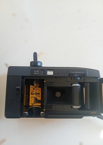 Beden Renk Mavi Kodak Filmli Fotoğraf Makinesi ve Kılıfı vintage
