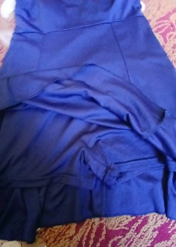 Lacivert Drapeli Midi Kadın Mayo - Görsel 2