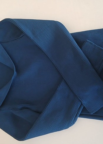 Lacivert kadın kazak Sling kazak - Görsel 3