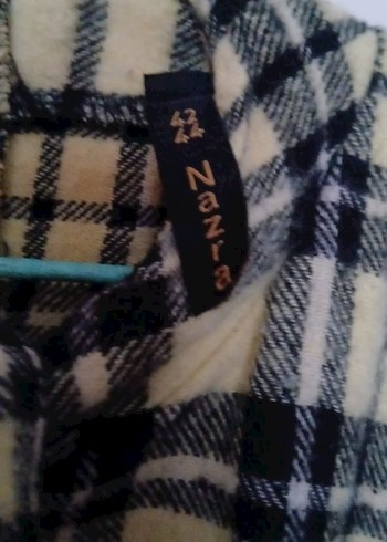 Bej Ekose Desenli Uzun Kadın Elbise - Görsel 4