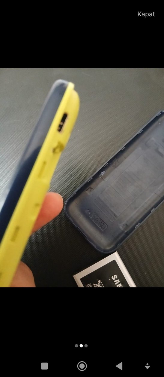 Sarı Çift SIM Kartlı Samsung Telefon - Görsel 5