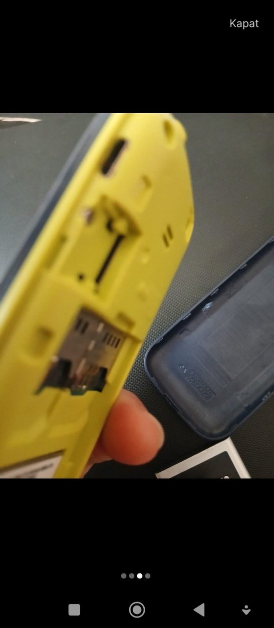 Sarı Çift SIM Kartlı Samsung Telefon - Görsel 3