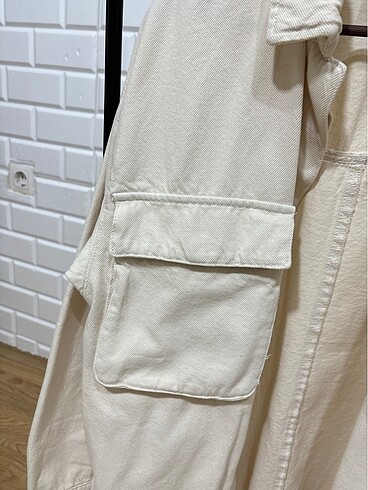 xs Beden pull&bear denim ceket gömlek