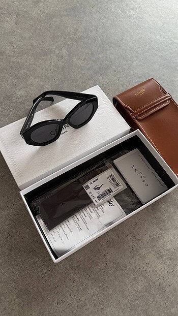 Celine Gözlük Black Grey Full Box