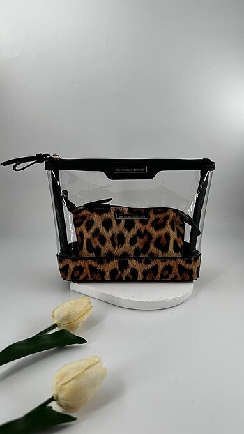 Victoria Secret Makyaj çantası leopar