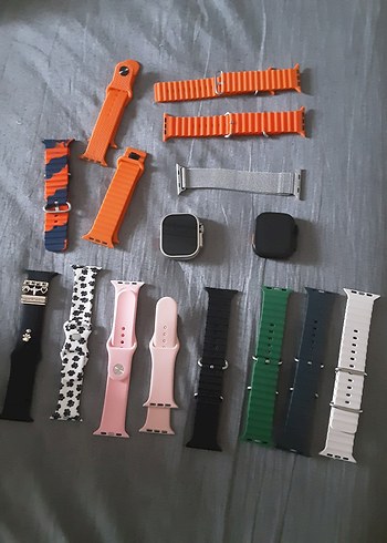2 adet Akıllı Saat v1 14 tane Kayışları
