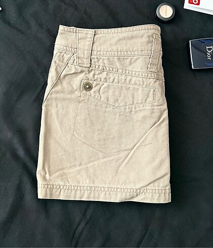 Mango Mango casual bej şık mini etek