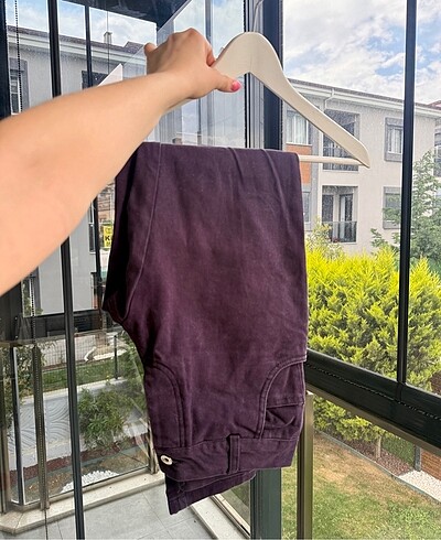 Beatnick Mor yüksek bel rahat pantolon
