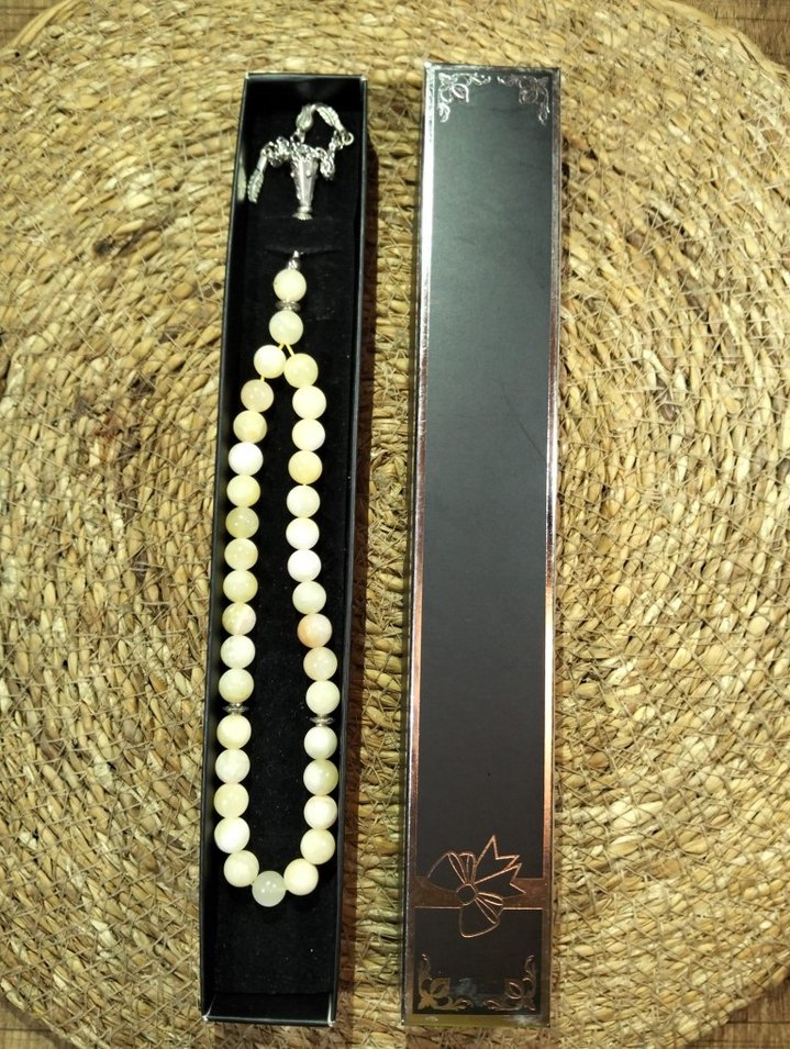 Bej Erkek Tesbih - Minimalist Tasarım - Görsel 2