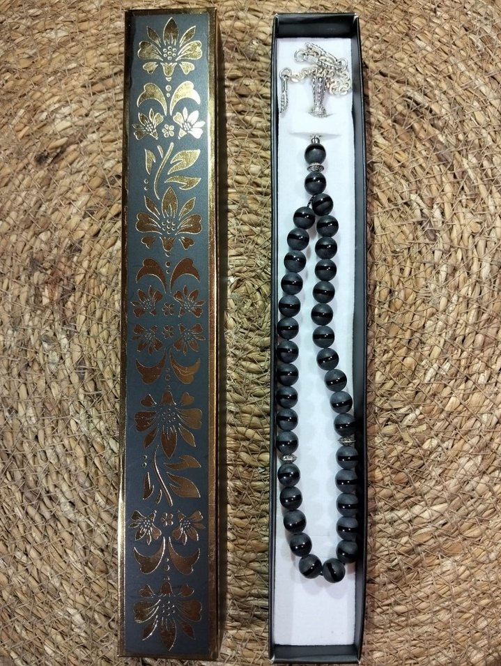 Siyah Erkek Tesbih Boncukları - Görsel 2