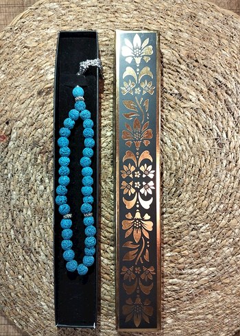 Turkuaz Renkli Bohem Erkek Tesbihi - Görsel 2