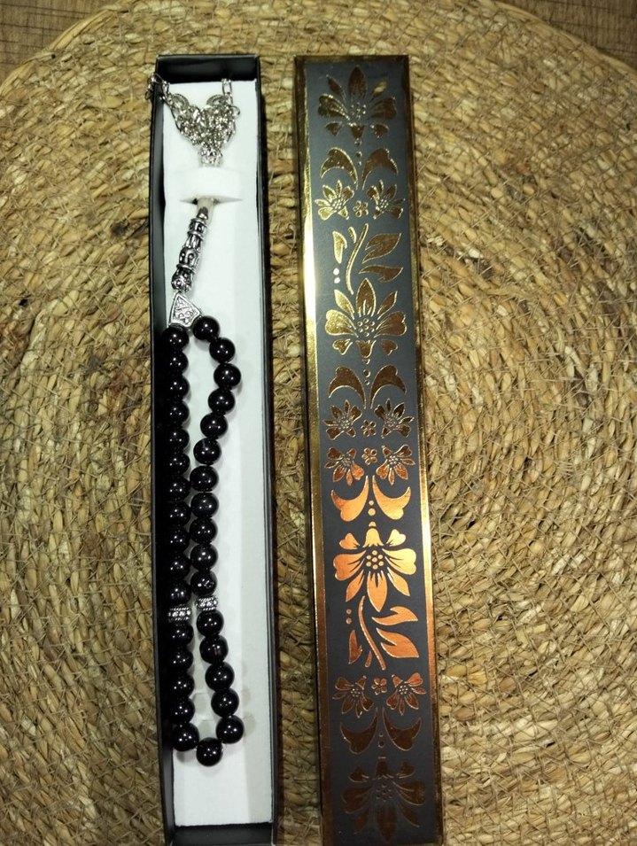 Erkek Siyah Tesbih Bohem Tarz - Görsel 2