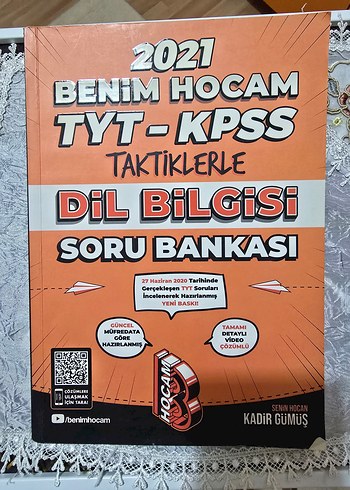 2021 Benim Hocam TYT-KPSS Dil Bilgisi Soru Bankası