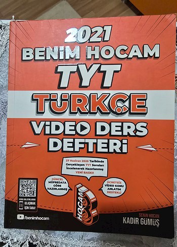 2021 Benim Hocam TYT Türkçe Video Ders Defteri