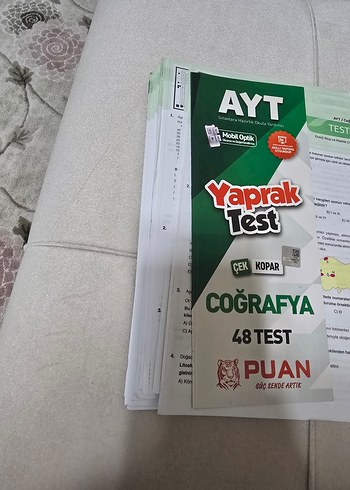AYT Yaprak Test Coğrafya & Edebiyat Seti