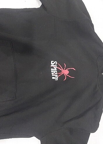 Siyah Baskılı Sweatshirt