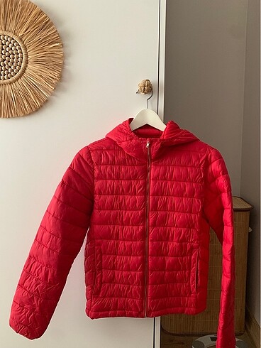 Pull and Bear Kırmızı pull and bear mont