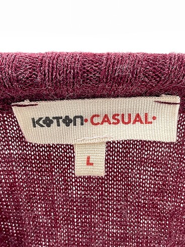 l Beden bordo Renk Koton Bluz %70 İndirimli.