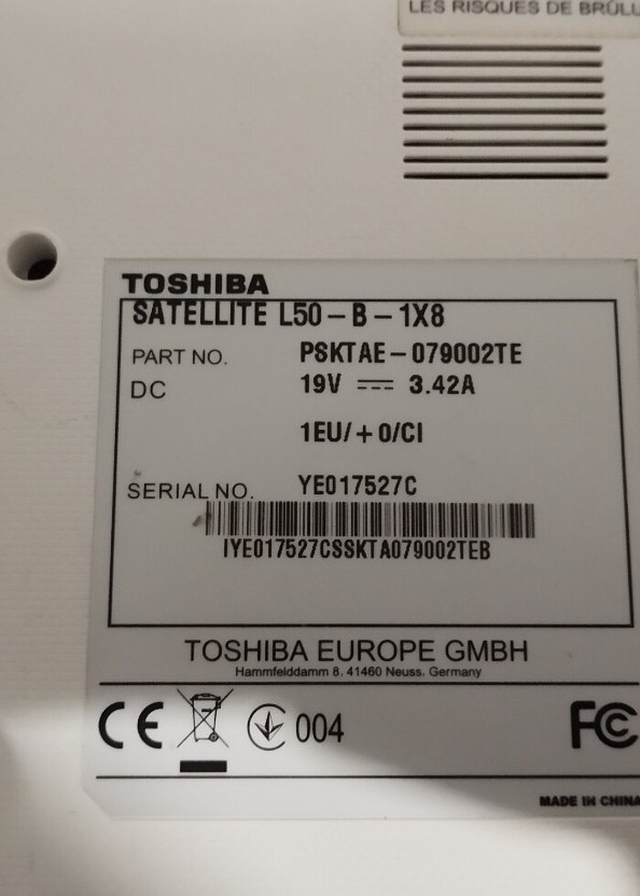 Toshiba laptop(sadece ofiste kullanıldı) - Görsel 4