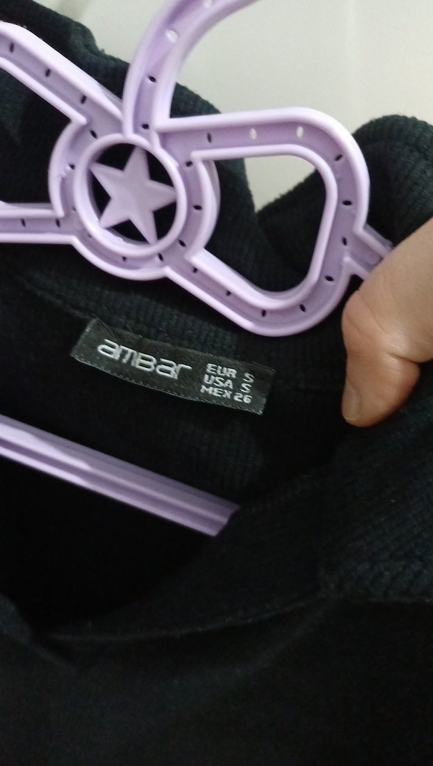 Siyah V Yaka Midi Triko Elbise - Görsel 4