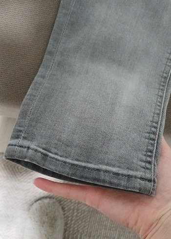 Gri erkekDenim Pantolon - Görsel 2