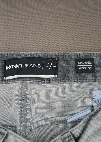 Gri erkekDenim Pantolon - Görsel 7