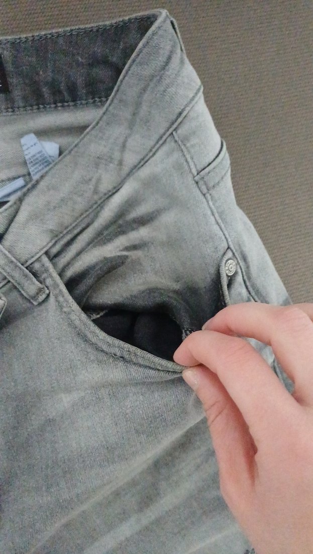 Gri erkekDenim Pantolon - Görsel 5