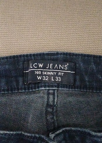 Erkek Lacivert Slim Fit Denim Pantolon - Görsel 5