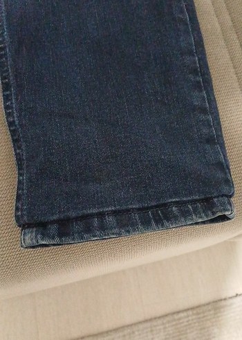 Erkek Lacivert Slim Fit Denim Pantolon - Görsel 2