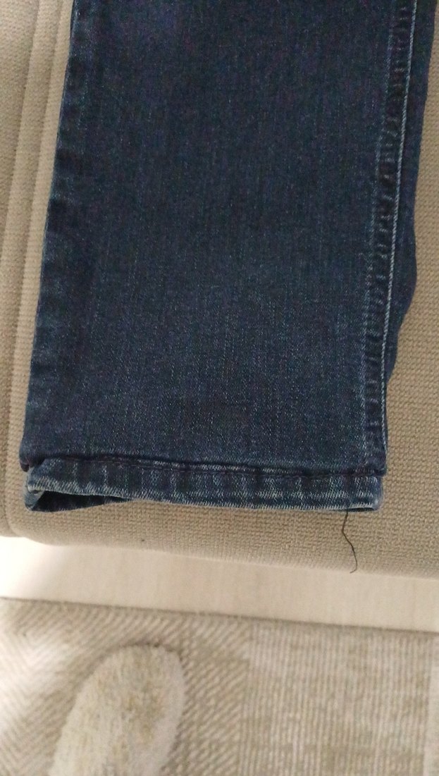 Erkek Lacivert Slim Fit Denim Pantolon - Görsel 3