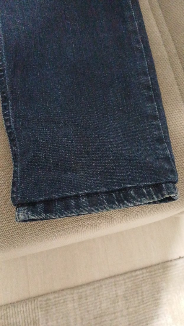 Erkek Lacivert Slim Fit Denim Pantolon - Görsel 2