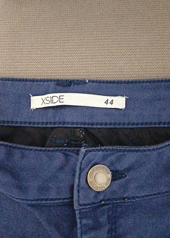 Kadın Mavi Rahat Kesim Kısa Kot Şort - Görsel 5