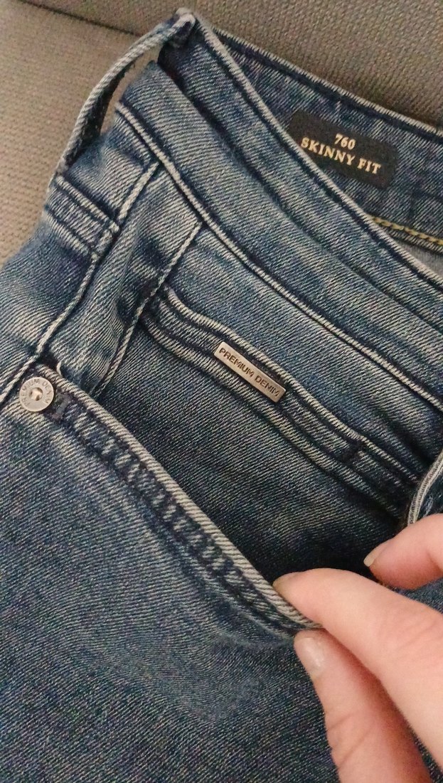 Gri Mavi erkekDenim Jean - Görsel 5