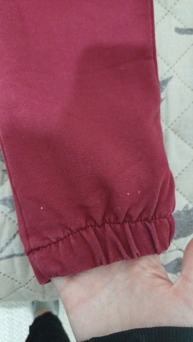 Koyu Kırmızı Kadın Rahat Eşofman Altı - Görsel 2