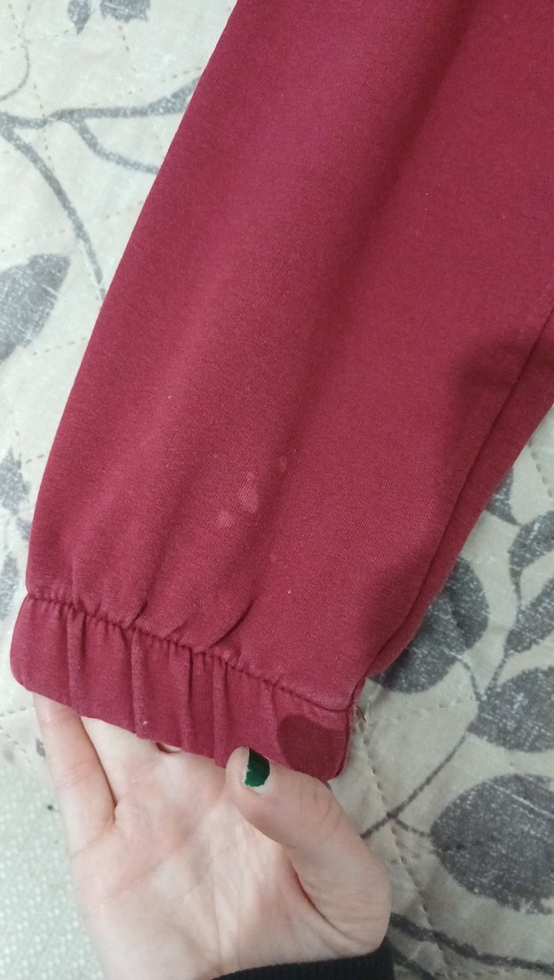 Koyu Kırmızı Kadın Rahat Eşofman Altı - Görsel 3